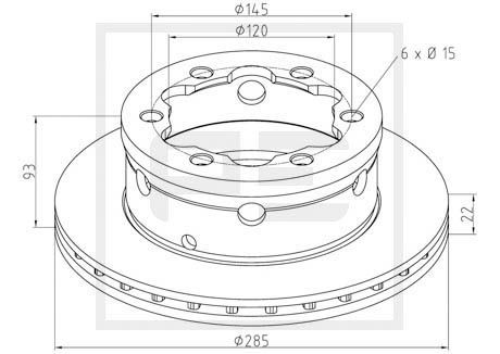 PE AUTOMOTIVE Jarrulevy 016.667-00A